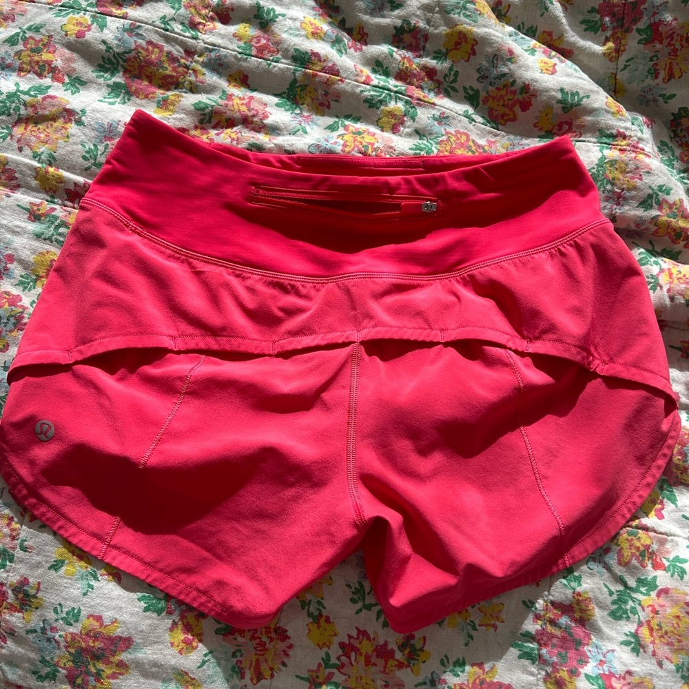 lululemon athletica Hot Pink Athletic Shorts